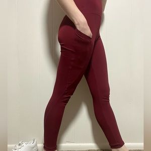 Maroon leggings
